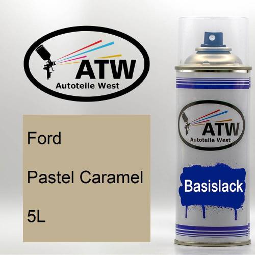 Ford, Pastel Caramel, 5L: 400ml Sprühdose, von ATW Autoteile West.